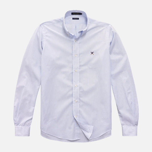 Camisa Pima Fio 80 Listrada Manga Longa 25v08295