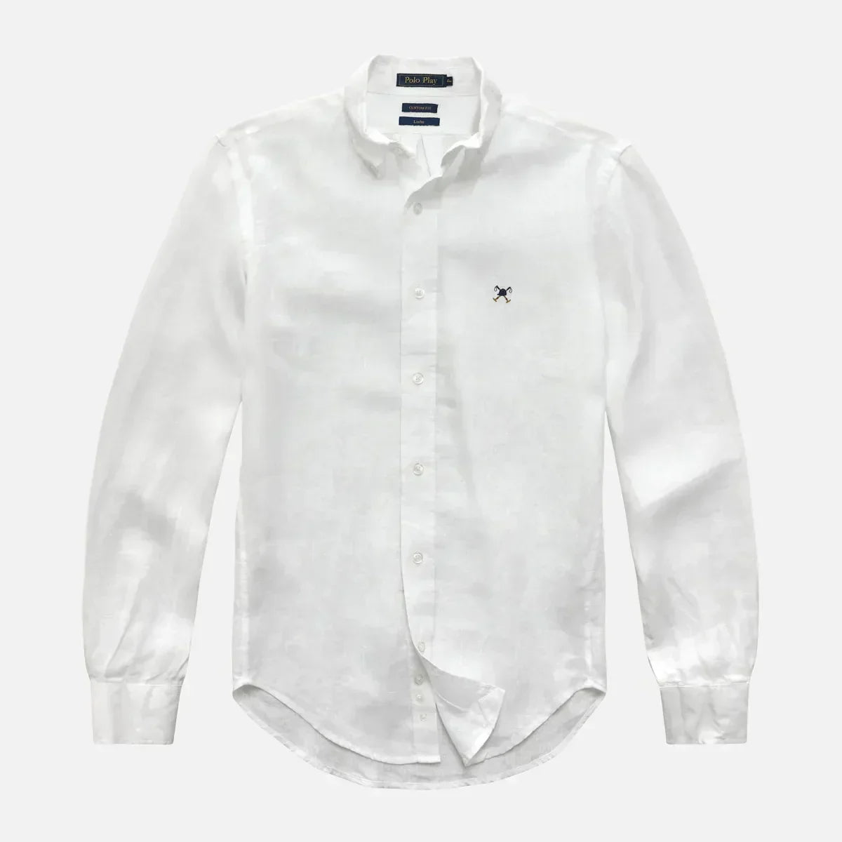 Camisa Custom Button-Down Puro Linho Manga Longa 25v08297