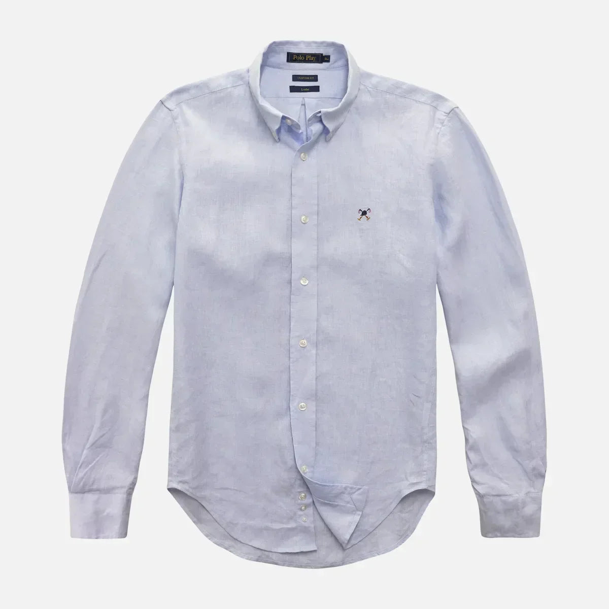 Camisa Custom Button-Down Puro Linho Manga Longa 25v08297