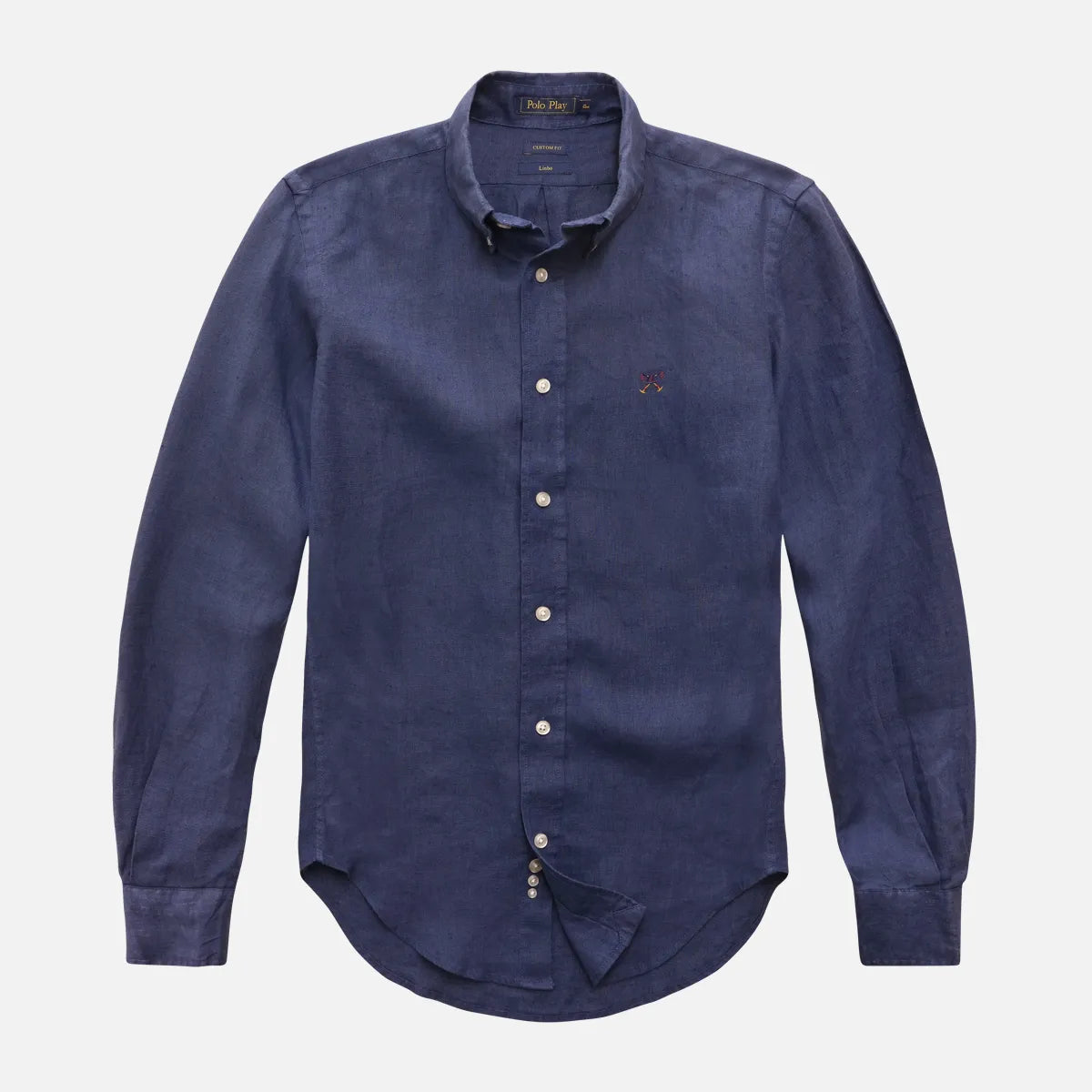 Camisa Custom Button-Down Puro Linho Manga Longa 25v08297