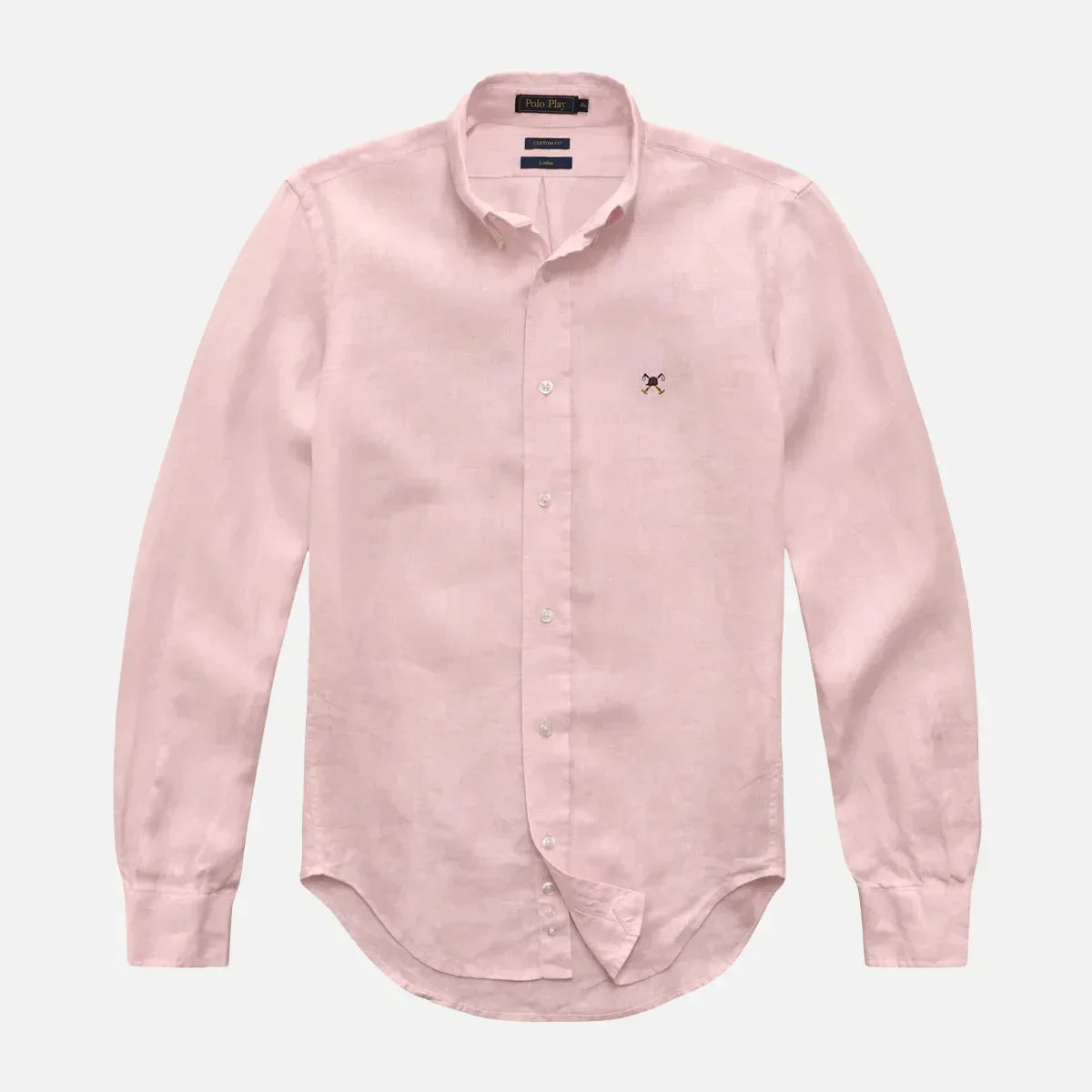 Camisa Custom Button-Down Puro Linho Manga Longa 25v08297