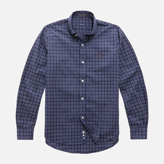 Camisa Custom Fit Xadrez Button - Down Manga Longa sem Bolso 24i08244